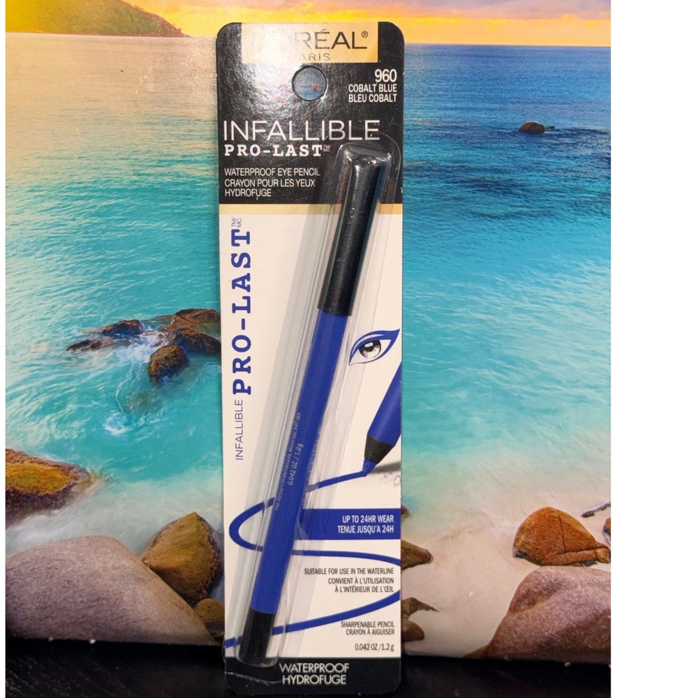 L'Oreal Infallible Pro-Last Waterproof Eye Pencil 960 Cobalt Blue Eyeliner NEW